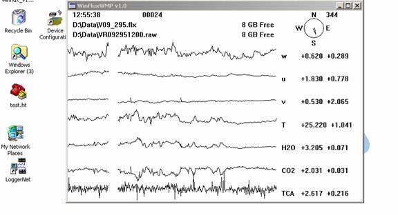 Vaira Gill sonic plots screen before downloading data