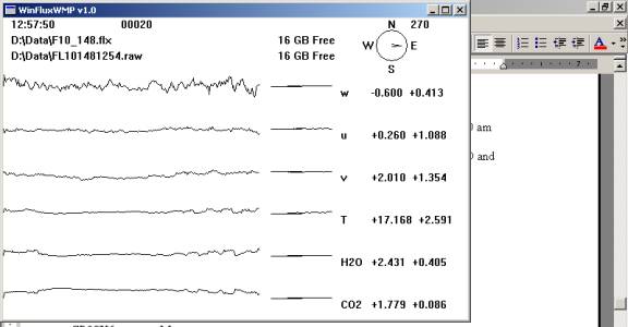 Floor Gill sonic plots screen before downloading data