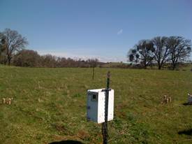Soil co2 measurement site at Vaira