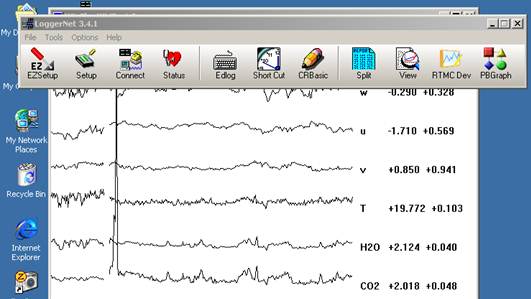 Vaira Gill sonic plots screen before downloading data