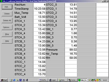 Floor Gill sonic plots screen before downloading data