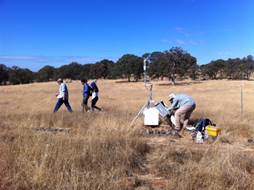 Shiping, Eva, Dennis and Joe fieldwork at Vaira