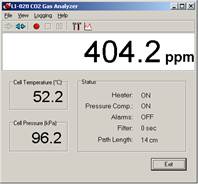 Screen shot of Li-800 calibration span post-cal
