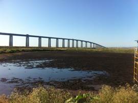 Antioch Bridge from Sherman Island