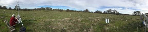Panorama of Vaira with Joe at eddy tower