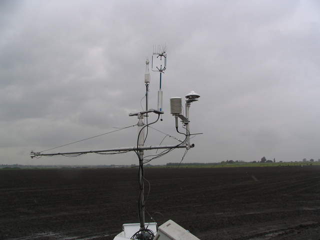 Eddy tower at the rice field