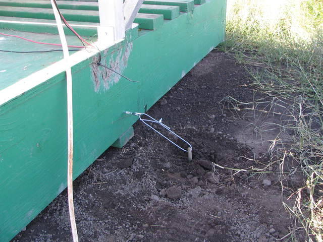 New tie down for solar panel platform