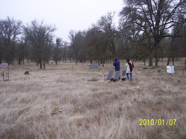 Joe and Naama at soil co2 site