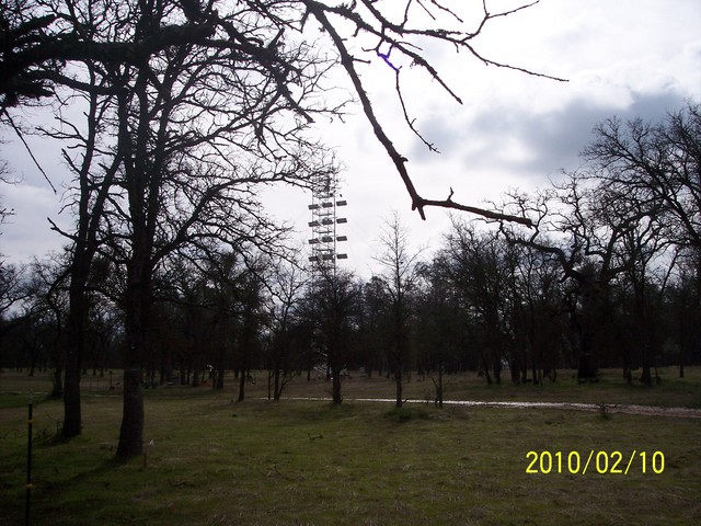 Tonzi tower against cloudy skies
