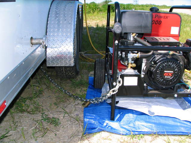 Generator chained to axle