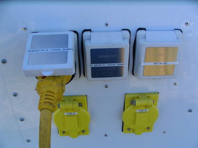 Outlets on LGR trailer