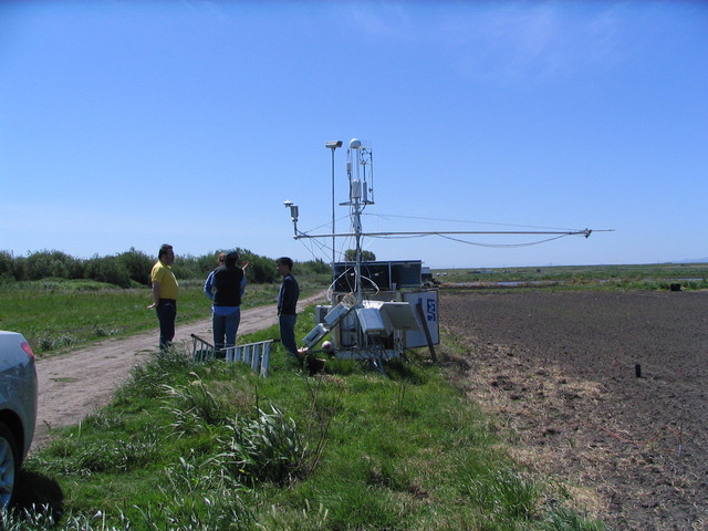 Setting up Li-7700 with Licor folks at Twitchell Rice