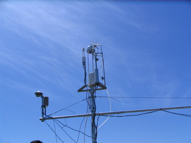 Top of eddy tower with 7700 and LGR inlet