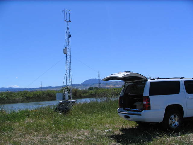 Levee tower site