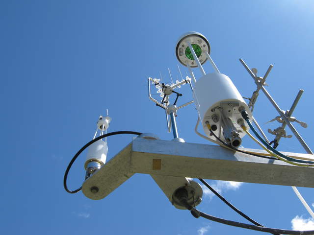 Looking up at the eddy sensors