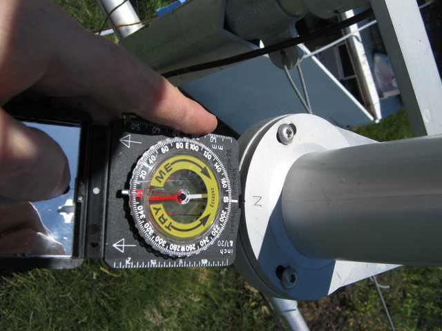 Compass heading of rice sonic