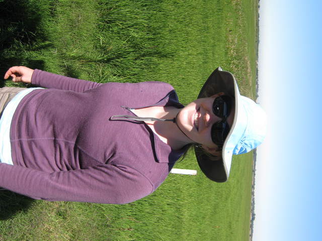 Jaclyn at the rice field