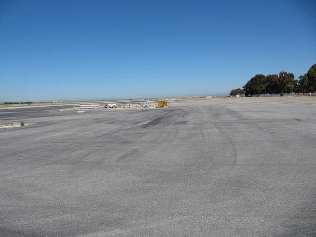 View upwind from airport test tower