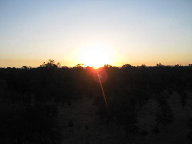 Dawn from the Tower at Tonzi