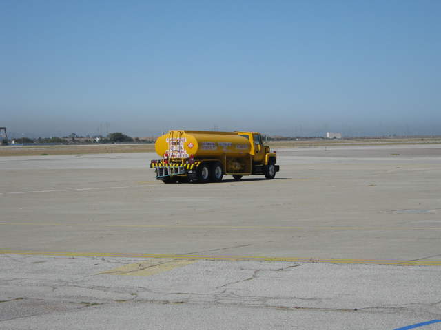 Fuel truck in the Moffett apron