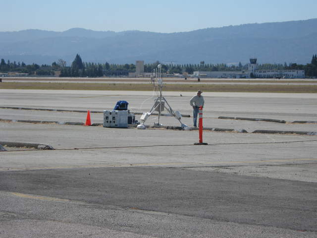 Eddy system on airport taxiway