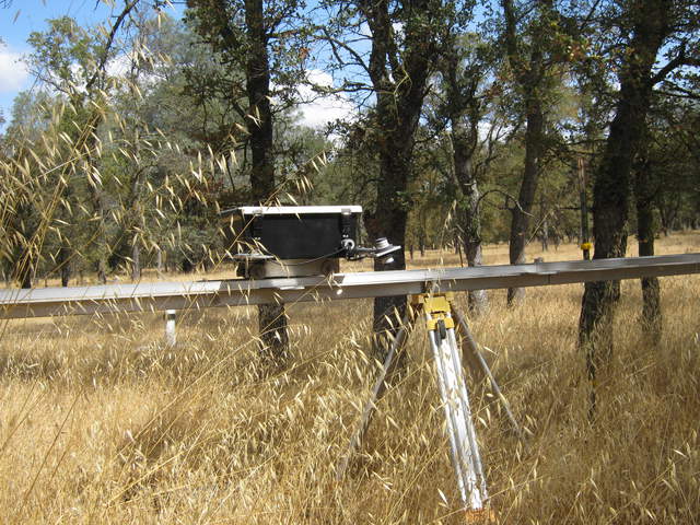 PAR sensors twisted on the radiometer tram