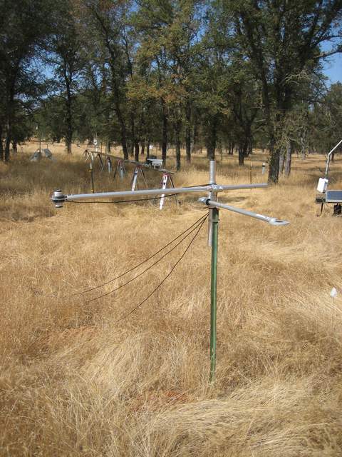 Temporary Floor net radiation and PAR sensors