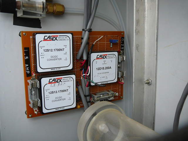 DC power converters in CO2 profile box