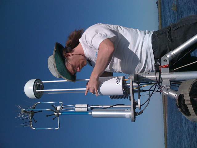 Joe cleaning the 7700 mirror