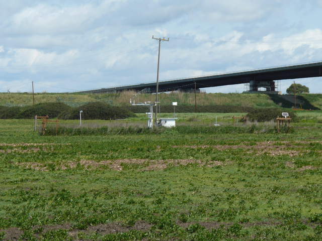 View of the Sherman Pasture site with green grass