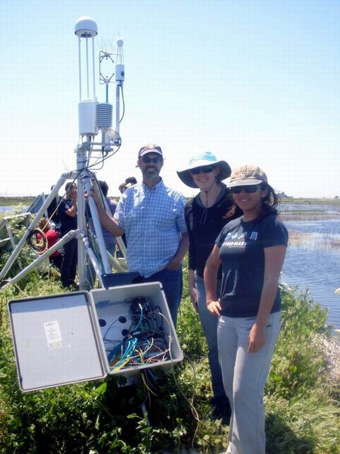 Aline visiting MB with the Fluxnet fieldtrip.