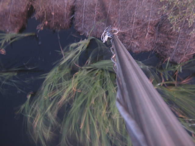 Camera bent down even futher.