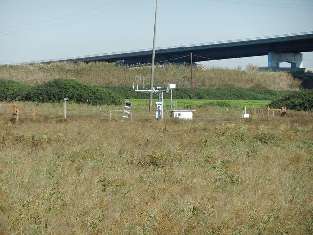 Sherman site with the bridge in the background