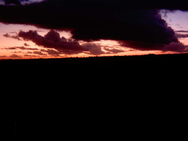 Nice clouds at sunset.