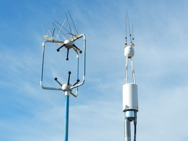 Sonic and IRGA at top of tower