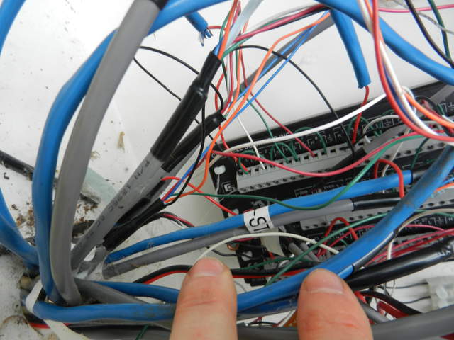 Wiring inside sap flow data logger box