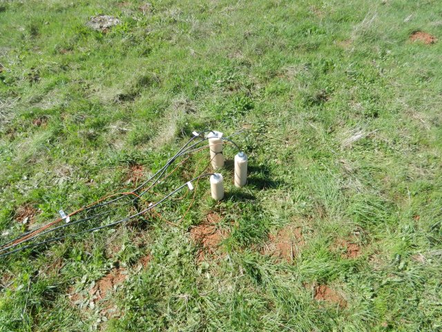 New soil co2 sensors in the grass - West
