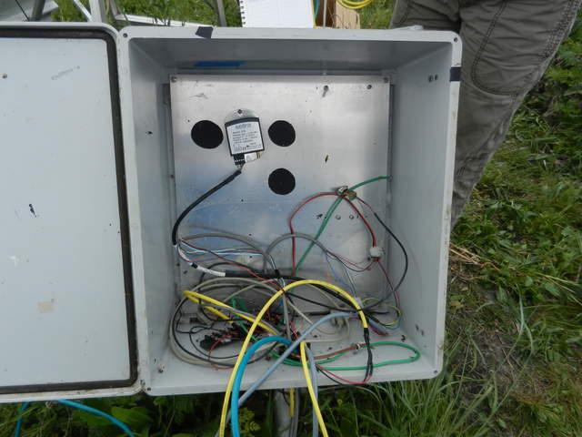 Inside of an empty enclosure