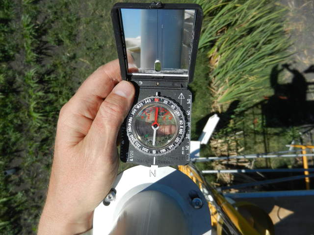 Compass heading of the Twitchell Corn sonic
