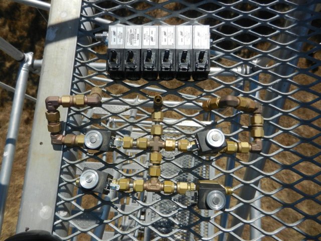 Manifold and solenoids removed from the Tower CO2 profile system