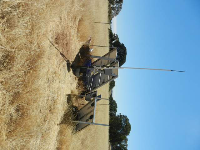 The back side of the Vaira solar panles