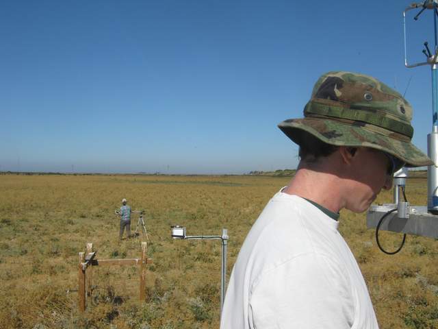Cove and Sara on site