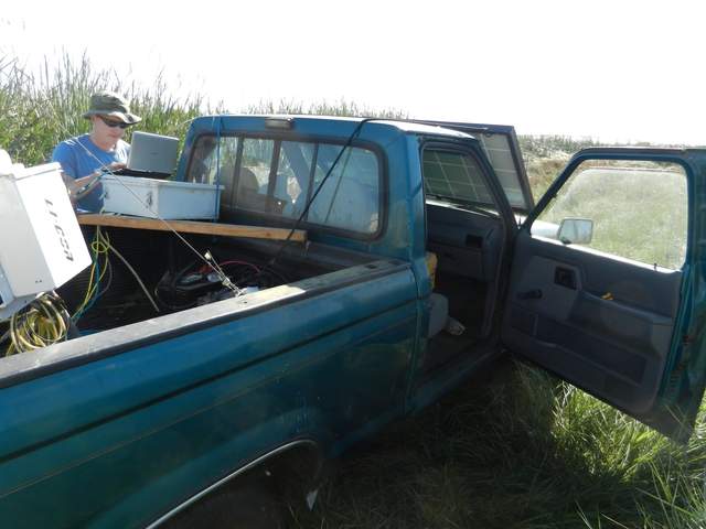 We moved the solar panel to rest over the windshield at about a 45 degree angle facing due south