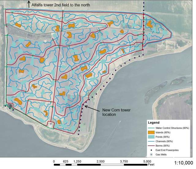 Plans for the new wetland on Twitchell