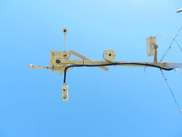 Position of the solar radiation sensors