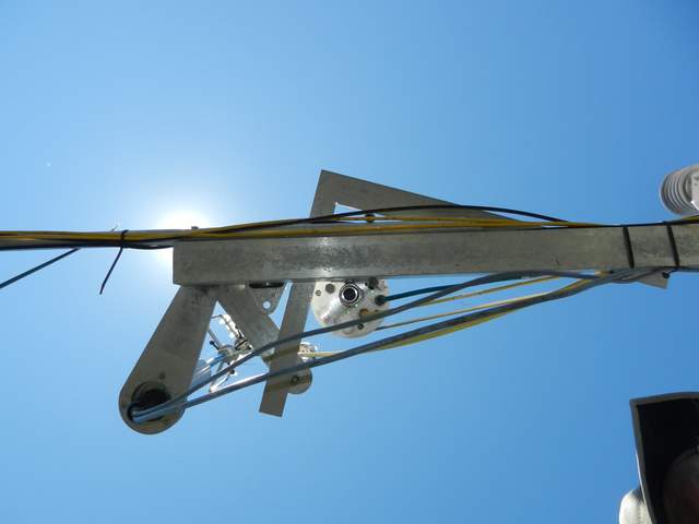 Position of the eddy sensors