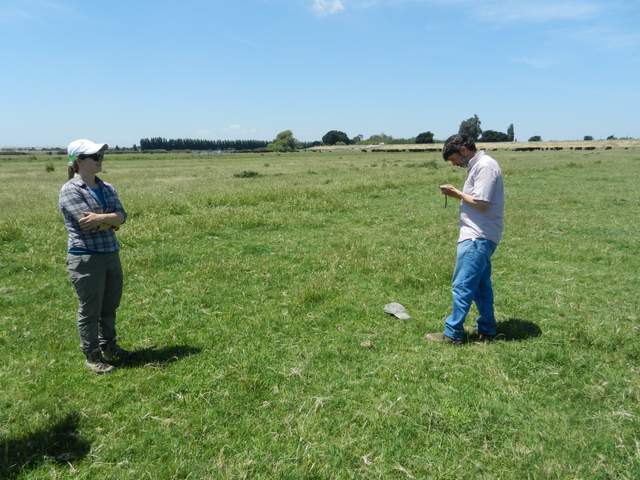 Sara and Dennis thinking about a new tower location on Twitchell Island