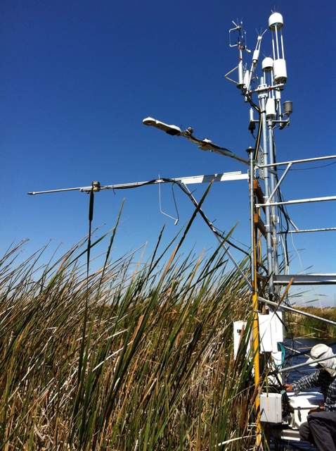 Two sets of eddy instruments and radiometers for the Ameriflux intercomparison