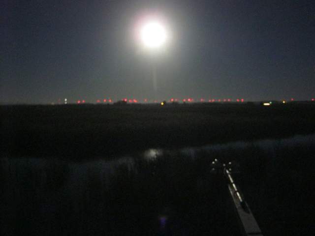 Pre-dawn moon