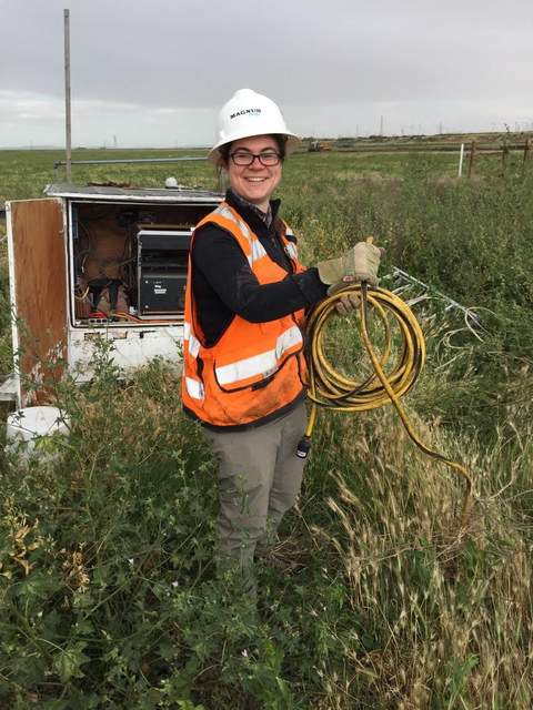 Sara on site